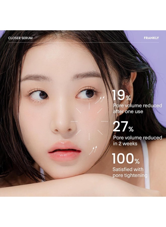 FRANKLY Closer Serum | Pore Minimizer Serum | 9 Peptides, Vegan Collagen, Adenosine, PHA | Korean Pore Minimizer for Glass Skin, Anti-Aging, Hydration, Elasticity | 1.01 fl oz - Image 5